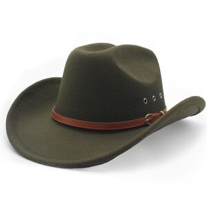 1937 Cowboy Hat For Women And Men Felt Wide Brim Classic Outdoor Fedora